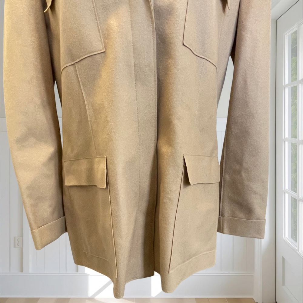 Vintage LIZ CLAIBORNE LIZSPORT Women's Cashmere Wool Blend Utility Jacket 12 - Picture 4 of 13